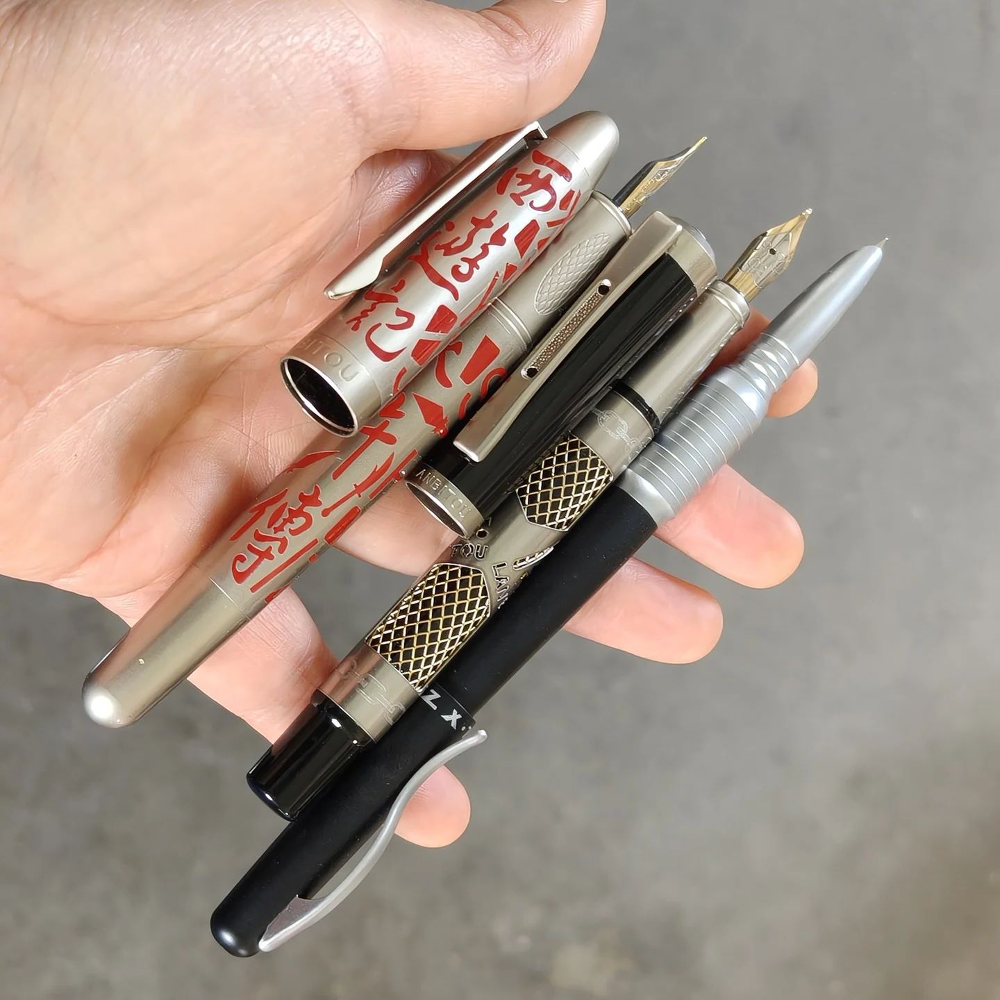Vintage Collectible Pens - 3pens Pulpen Antik Langka, Ujung Pena