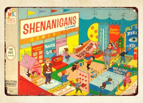 Vintage Collectibles Store - Shenanigans Board Game 1964 tanda logam