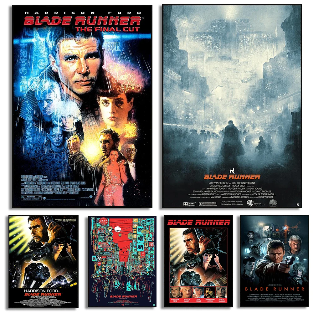 Vintage Collectible Posters - Poster Film Klasik Blade Runner 1982